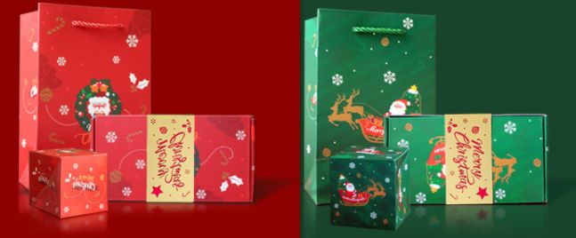 Christmas Eve Surprise Box Creative Gift Box (Option: Redgreen-16 Bounce Boxes)