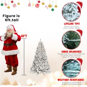 PVC, Christmas Tree, Christmas Decorations, Warm Lights (Option: 4FT)